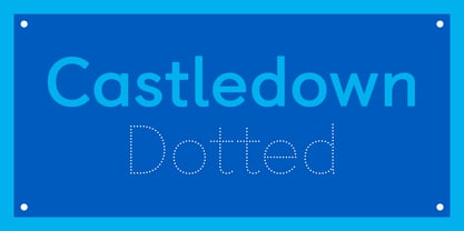 Castledown Dotted Font Poster 1